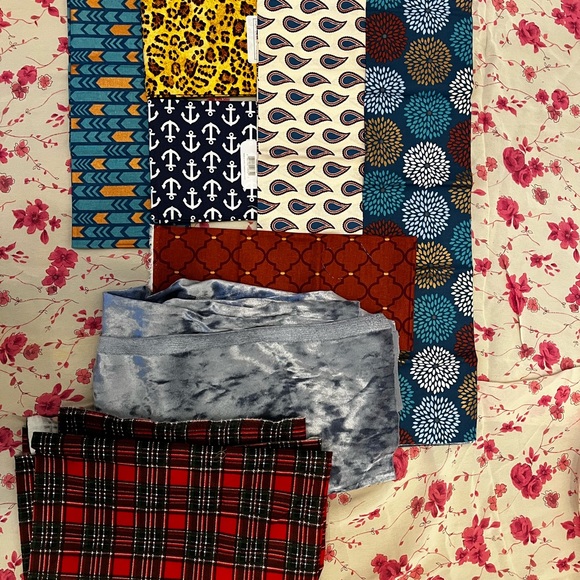 3 for $12 HANDMADE scrunchies ♥️💙🤍🧡 - Picture 4 of 5